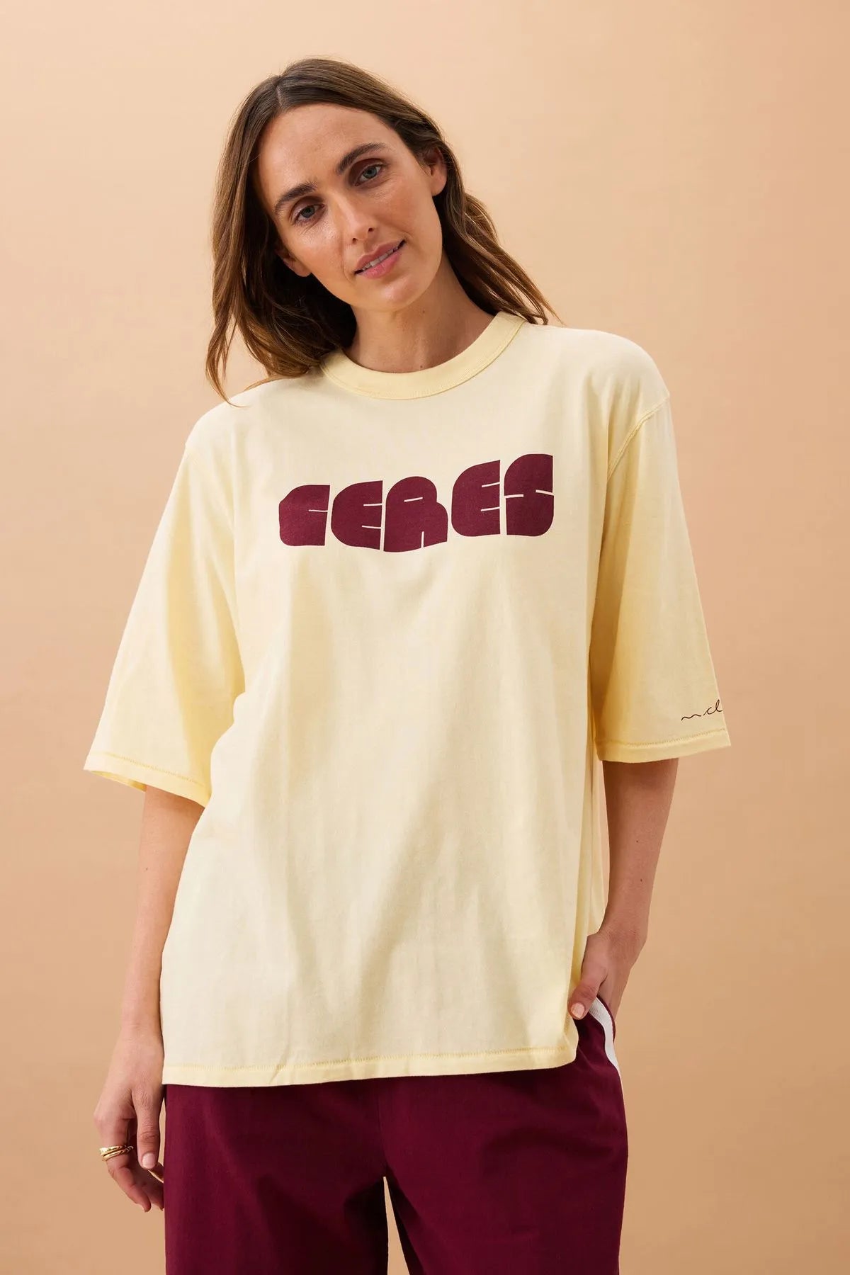 LIV OVERSIZED TEE/SUNNY TINT/ CERES ABSTRACT