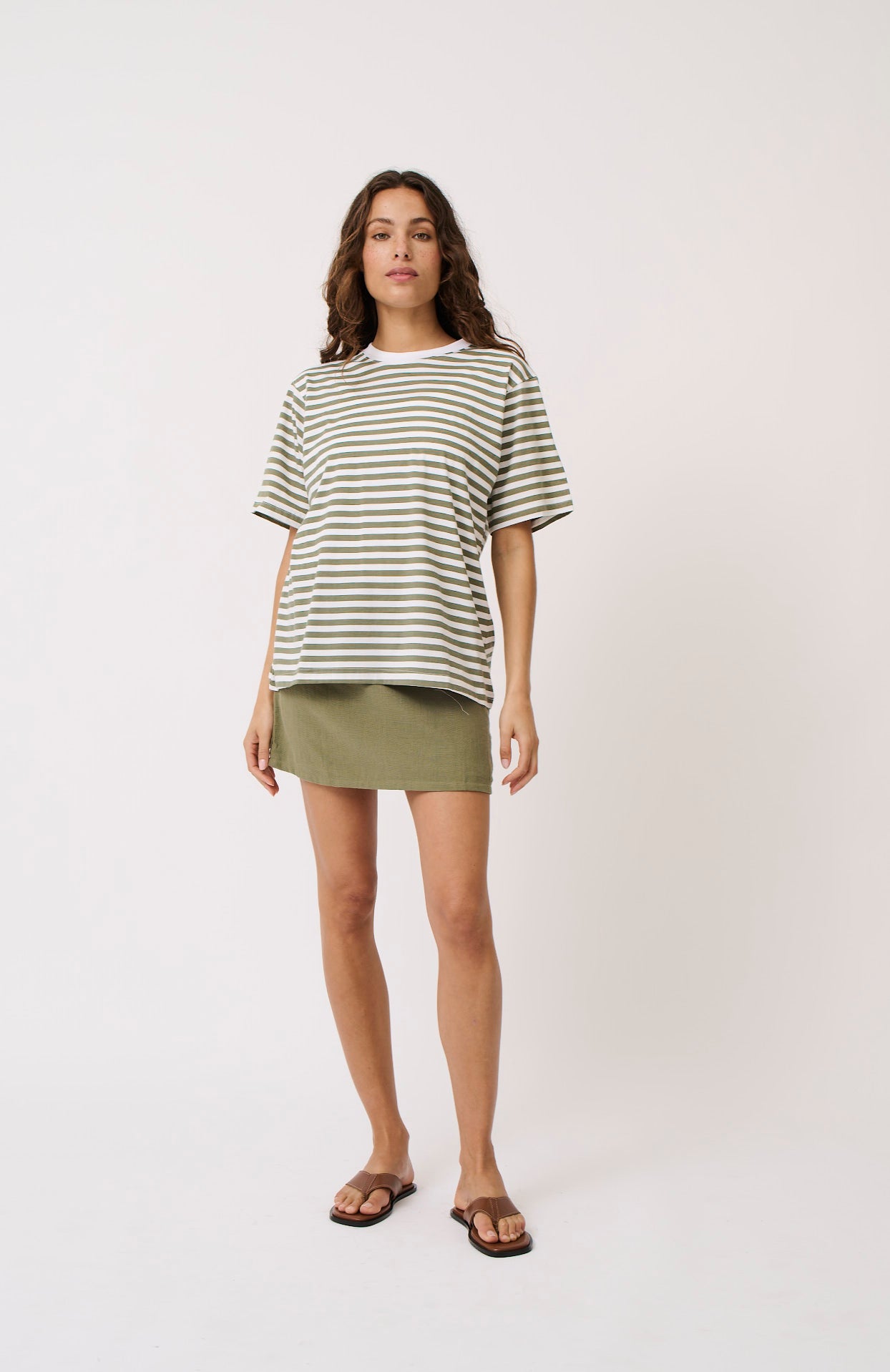 Sophie tee - shirt palm stripe
