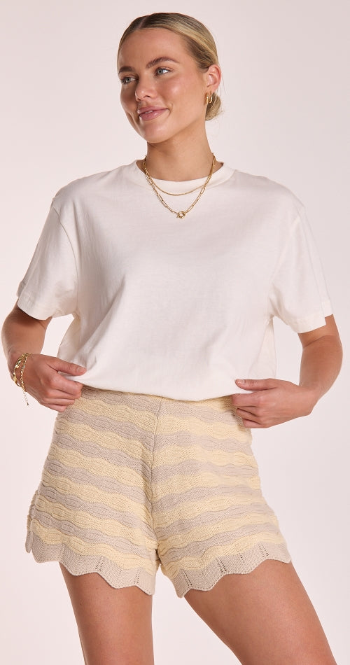 MAYA CROCHET SHORT - HONEYCOMB
