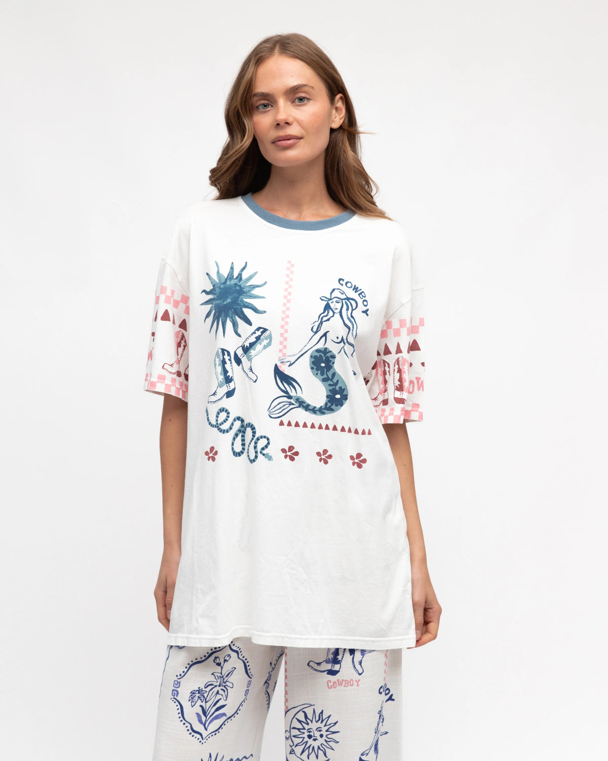 Cowboy Mermaid tee