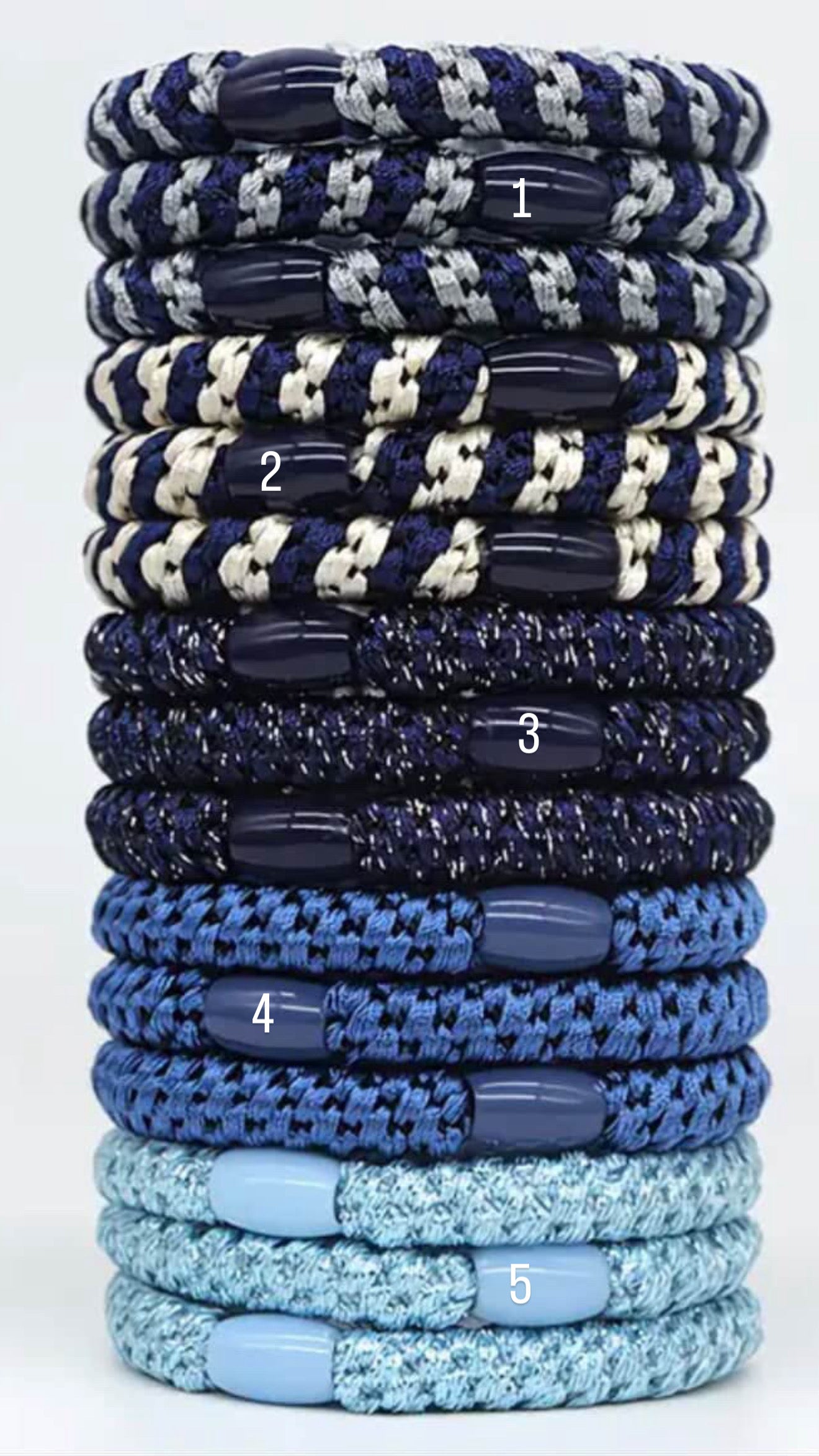Hair Ties- Navy blue collection