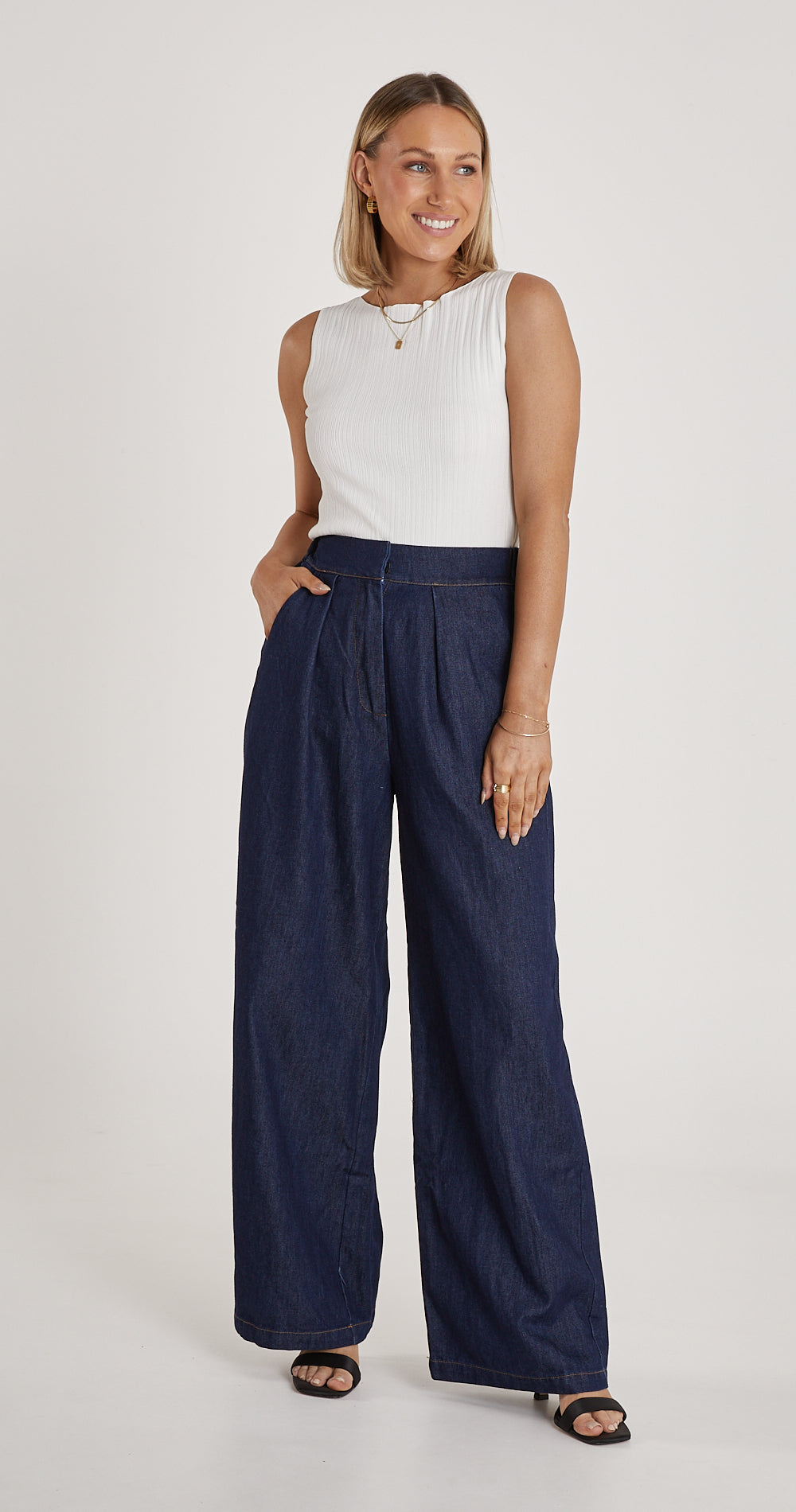 ARLO DENIM PANT - DARK BLUE