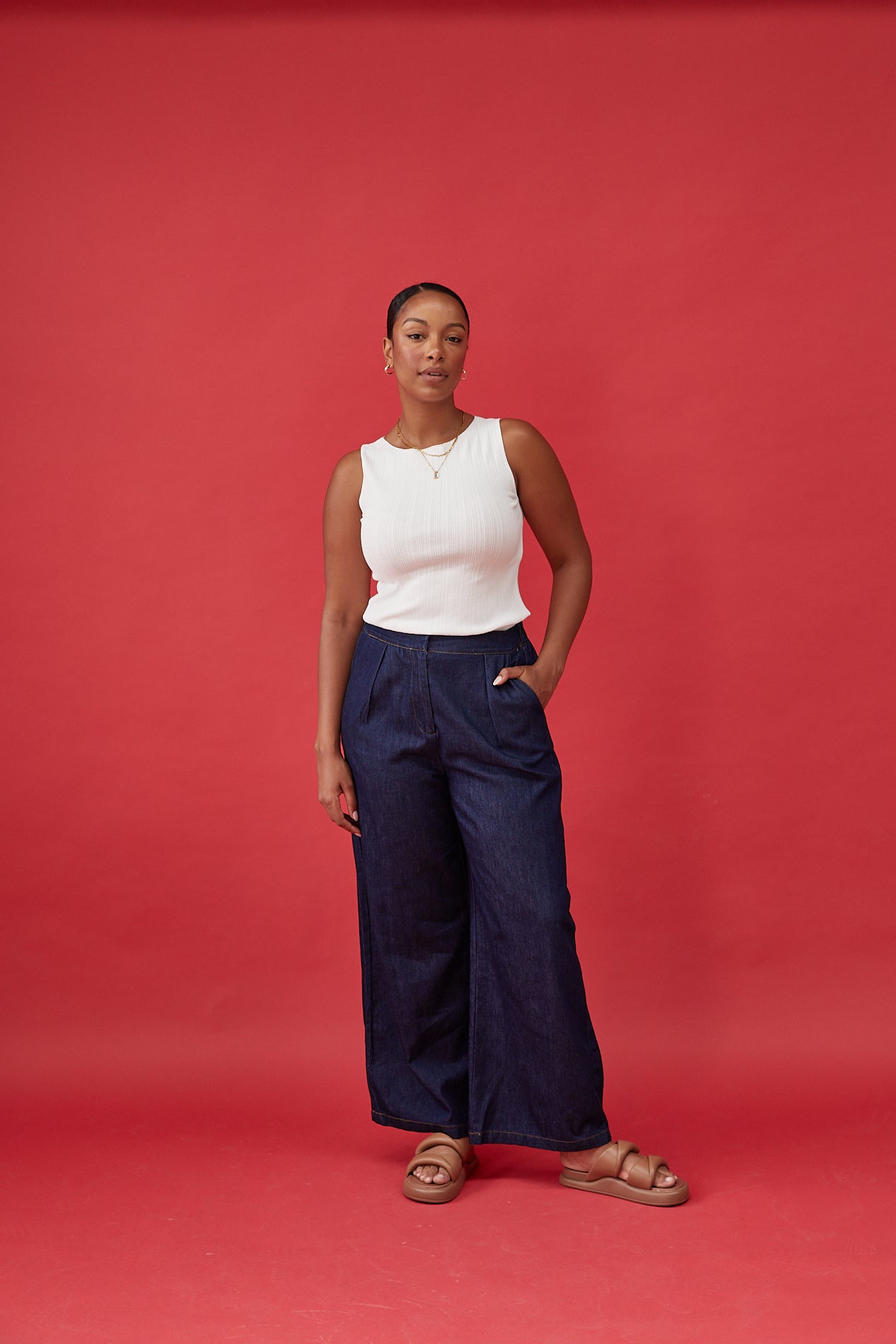 ARLO DENIM PANT - DARK BLUE