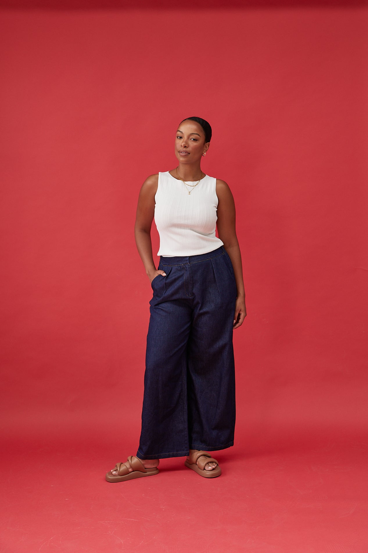 ARLO DENIM PANT - DARK BLUE