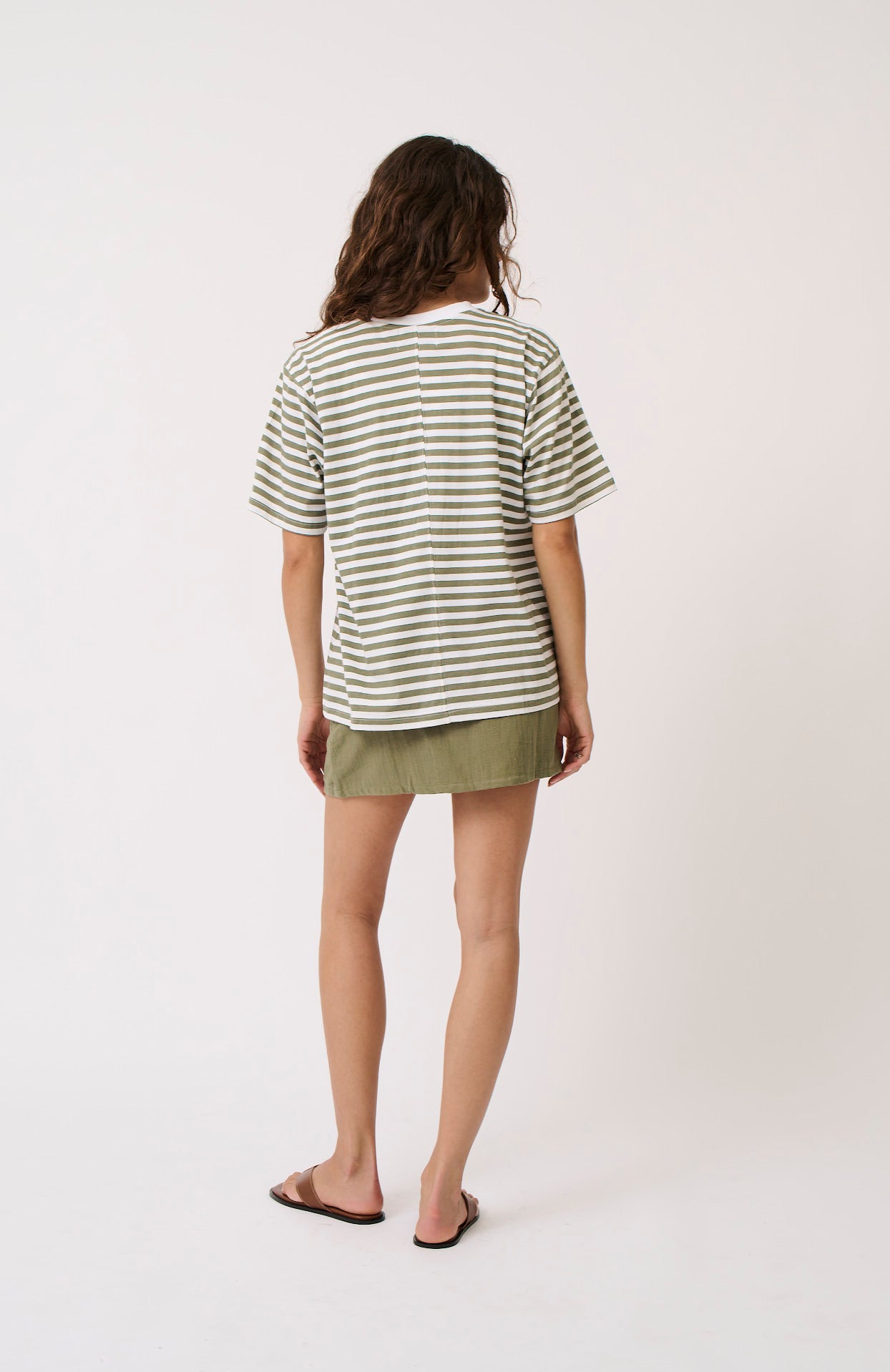 Sophie tee - shirt palm stripe