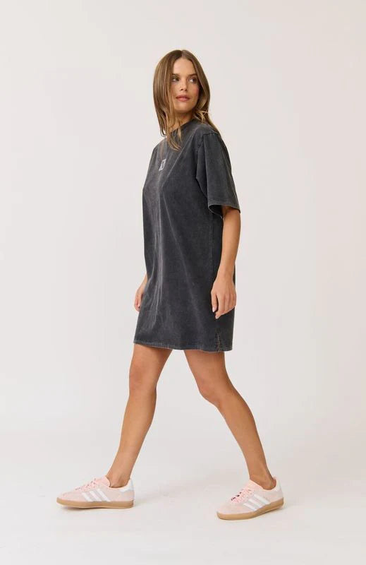 Carmen Shirt Dress - Washed Black