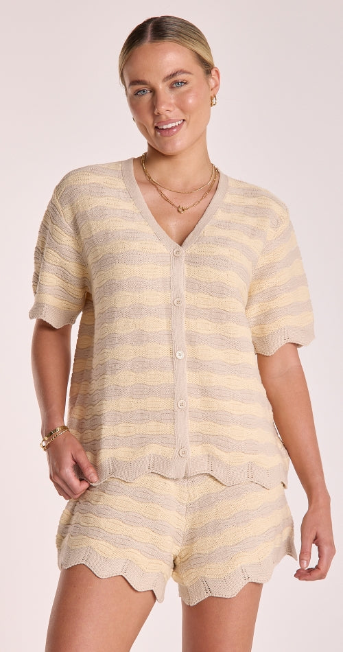 MAYA CROCHET TOP - HONEYCOMB