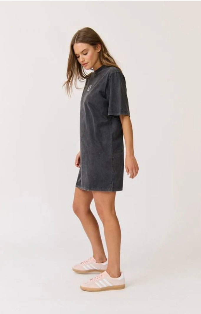 Carmen Shirt Dress - Washed Black