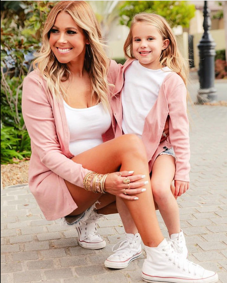 PINK BLUSH SIGNATURE CARDIGAN