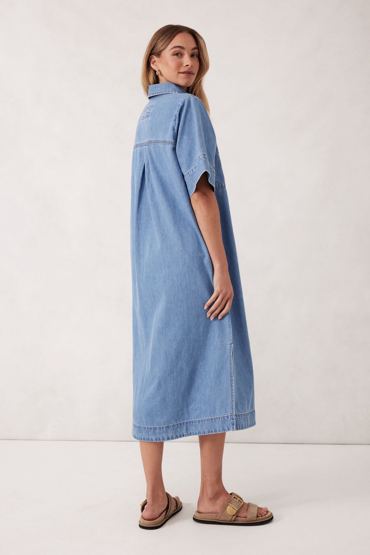 Ava Short Sleeve Midi Dress