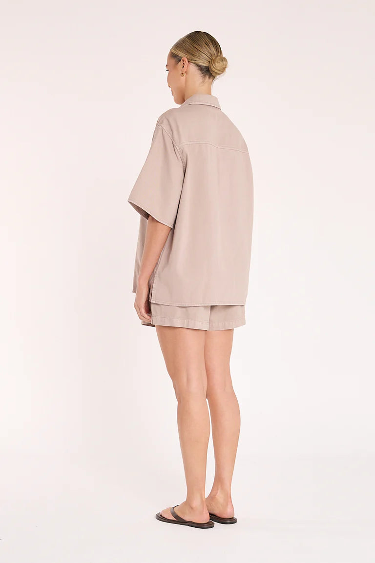 Arlo Denim Shirt - Mocha