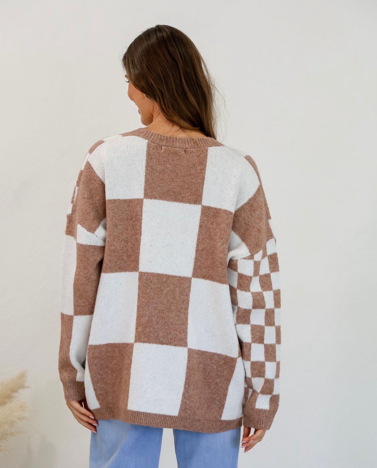 Jasper - Tan & White Cardigan