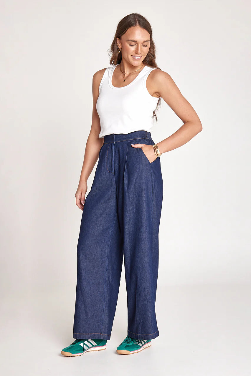 ARLO DENIM PANT - DARK BLUE