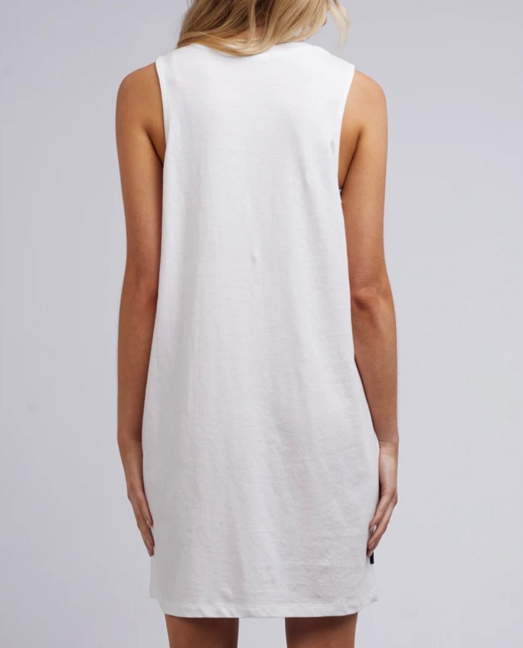 AAE LINEN TANK DRESS- WHITE
