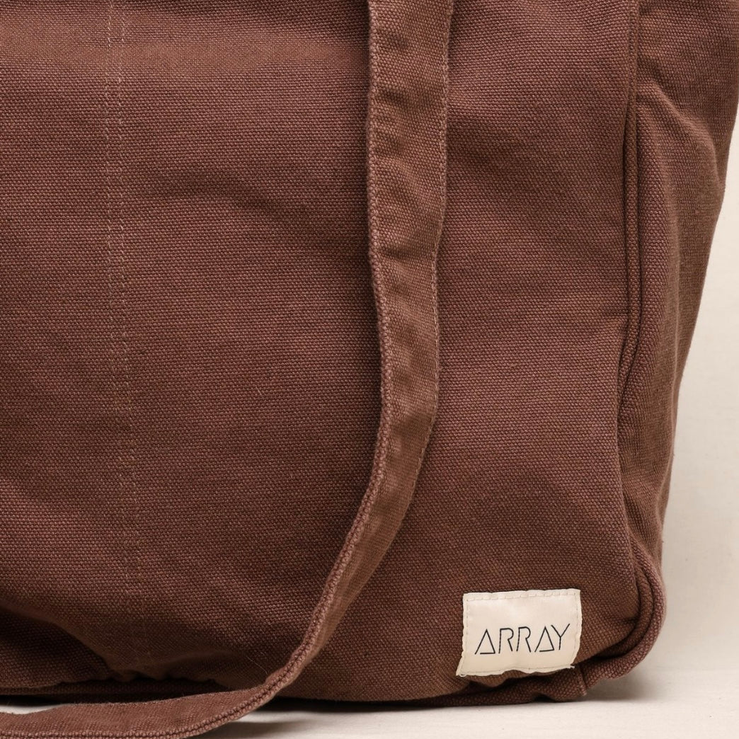 Everyday Pocket Tote - Chocolate brown