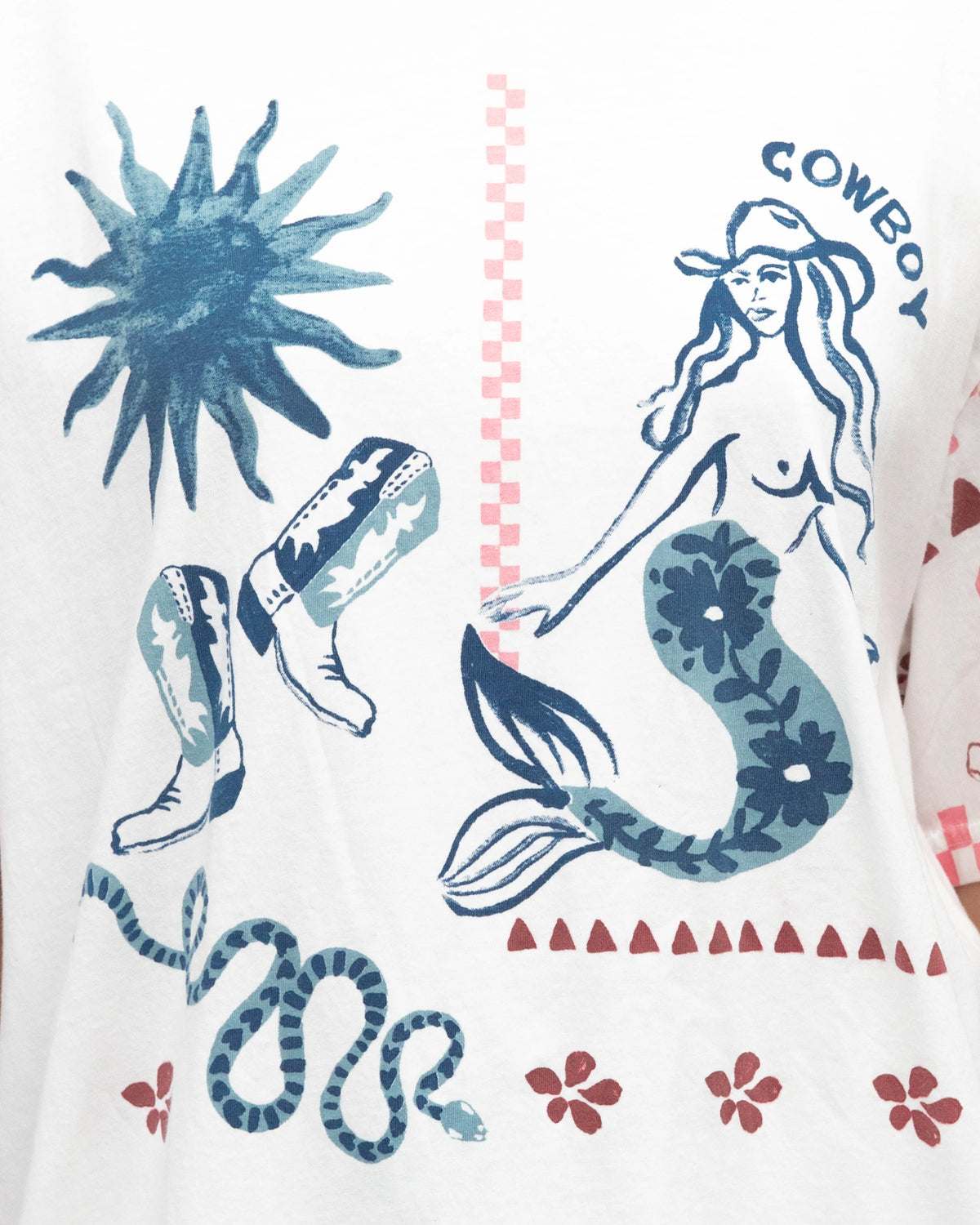 Cowboy Mermaid tee
