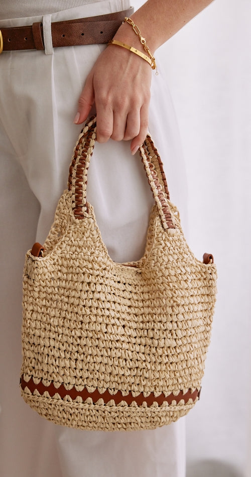 JENNY STRAW BAG - NATURAL