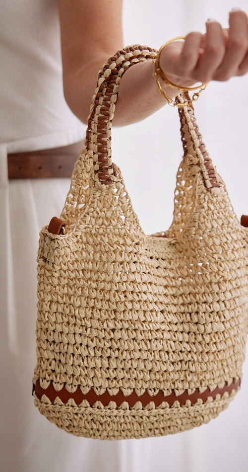JENNY STRAW BAG - NATURAL