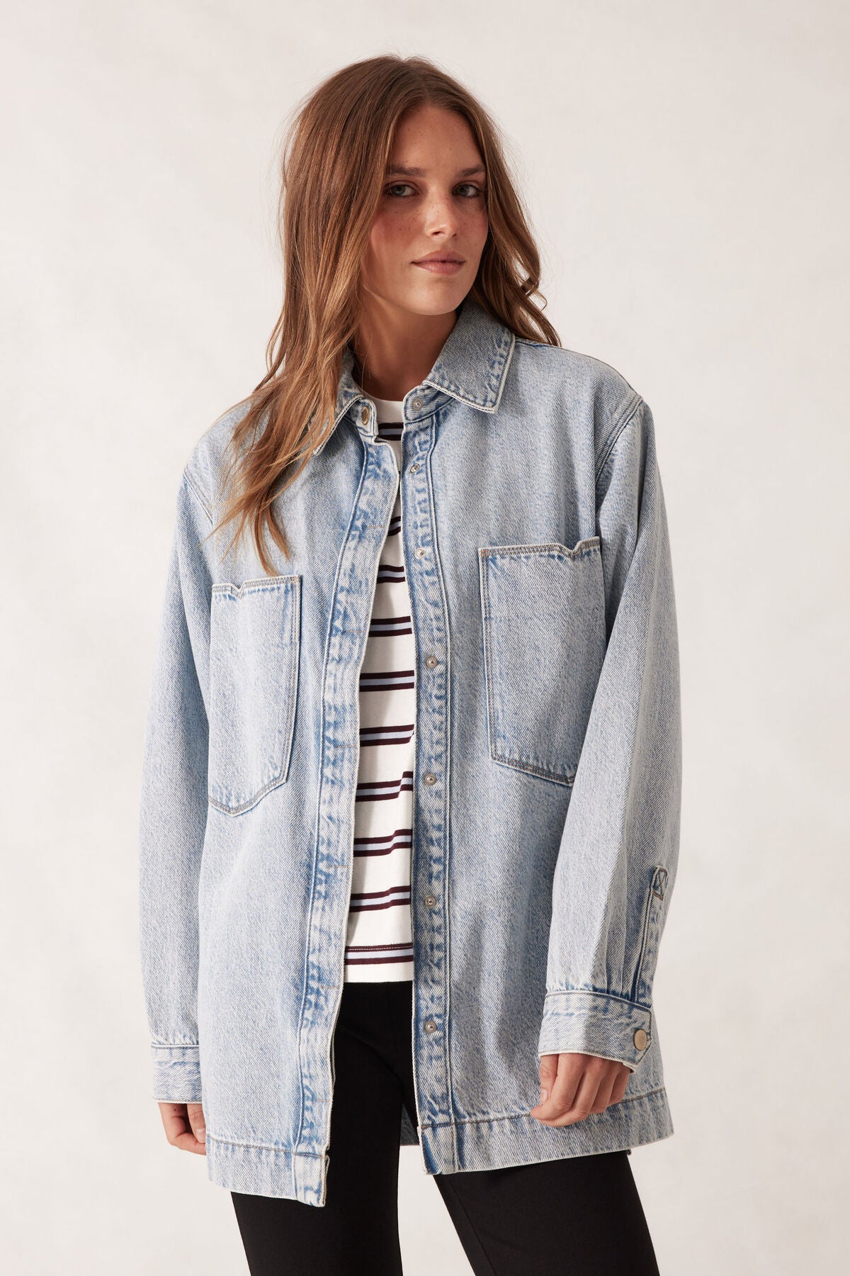 Goldie Longline Denim Shacket