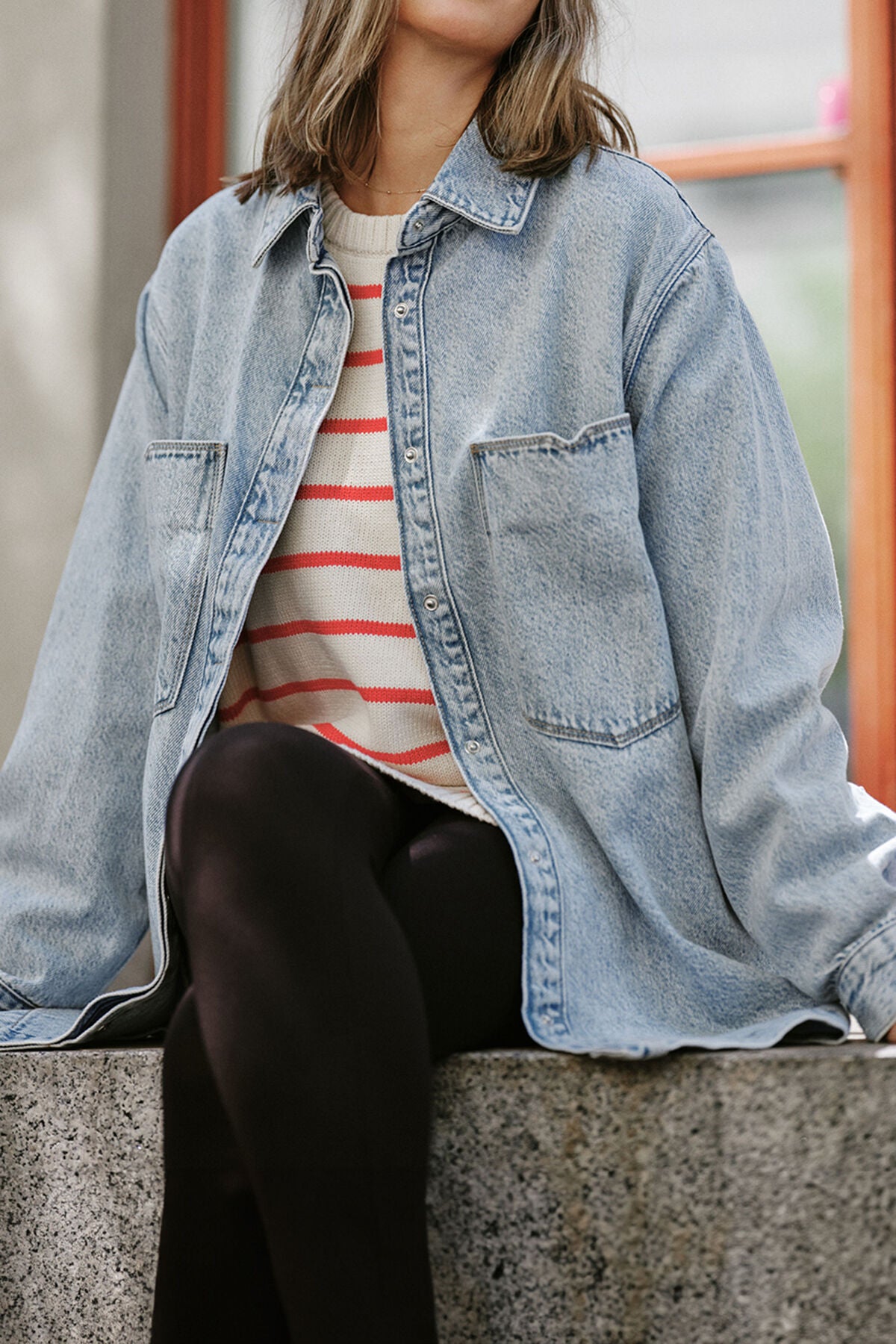 Goldie Longline Denim Shacket