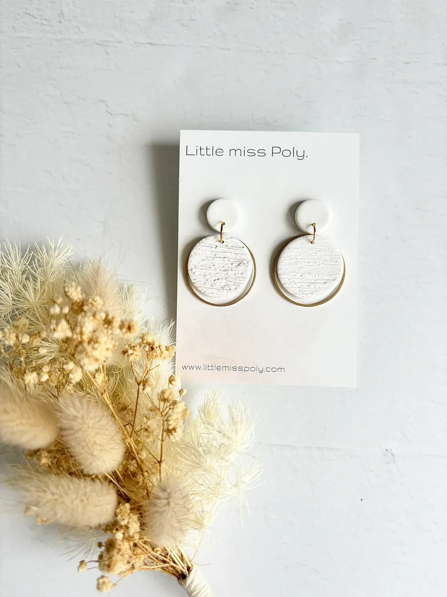SOFIA -WHITE GOLD CIRCLE