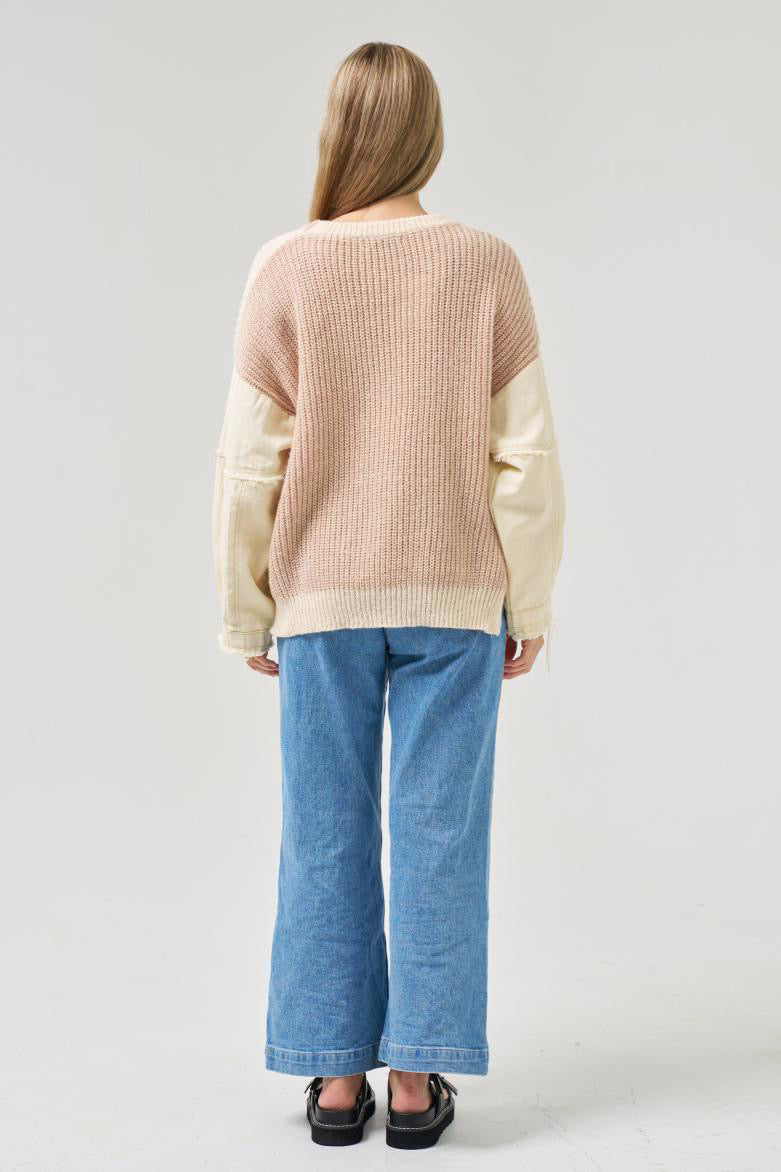 Valery knit jumper cream beige