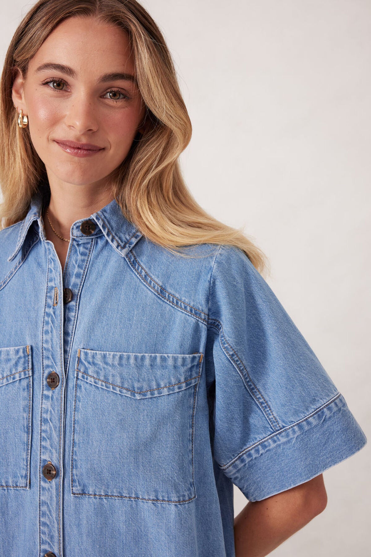 Ava Short Sleeve Midi Dress