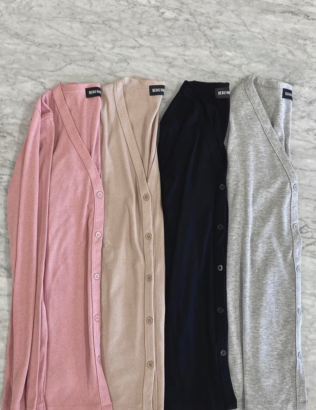 PINK BLUSH SIGNATURE CARDIGAN