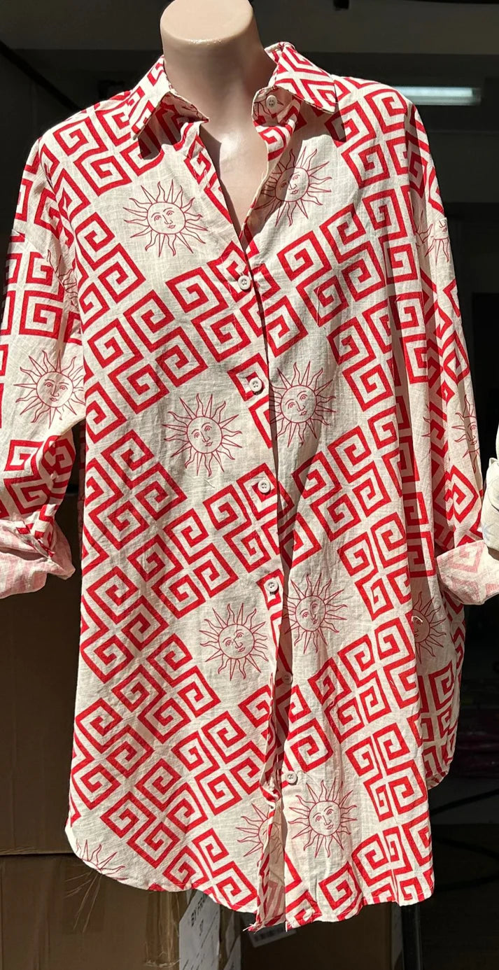 Iluka shirt dress - Rust