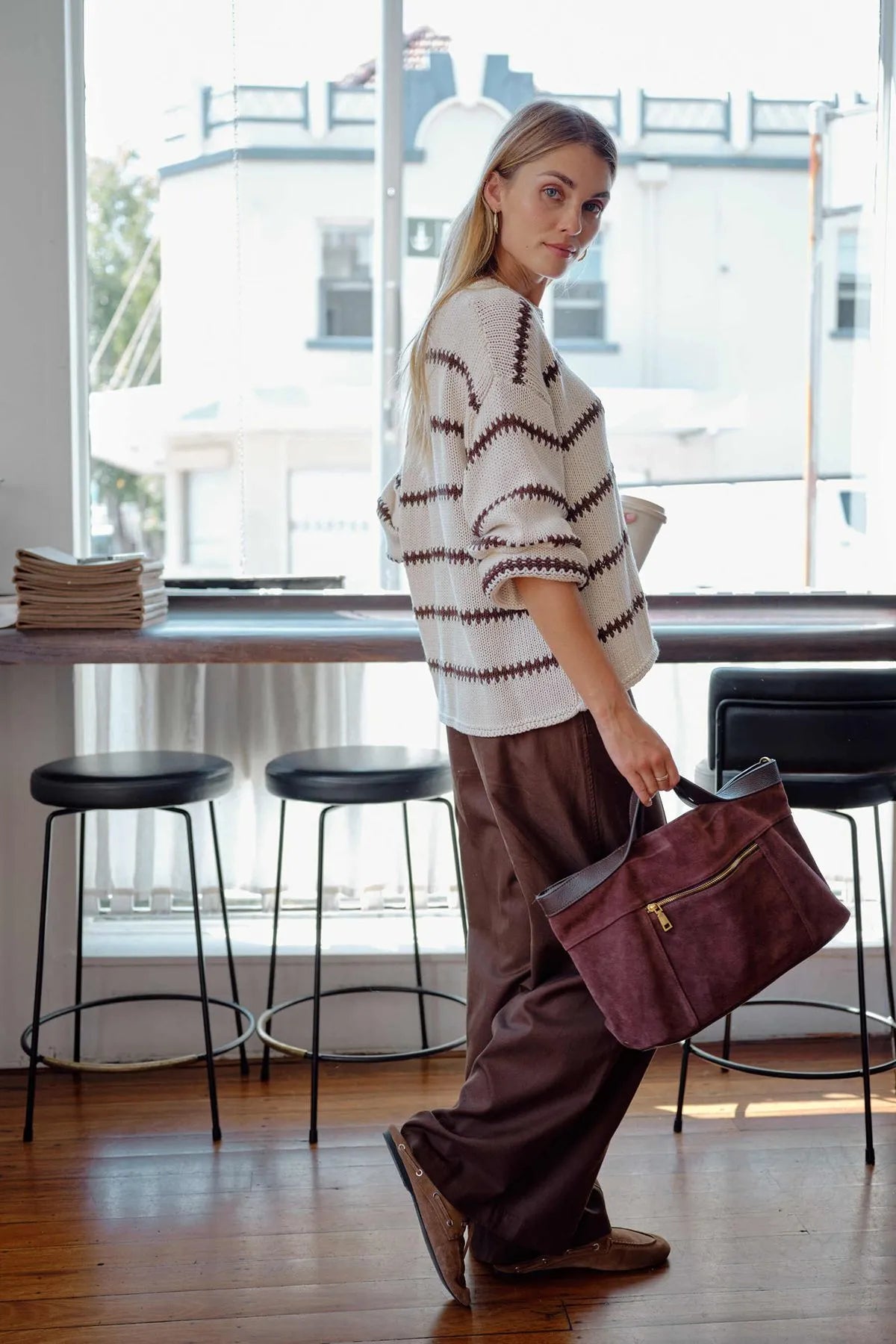 Lila Oversized Knit Crew