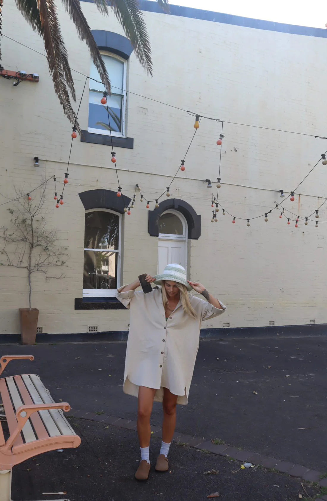 Bowie shirt dress - natural 🎃