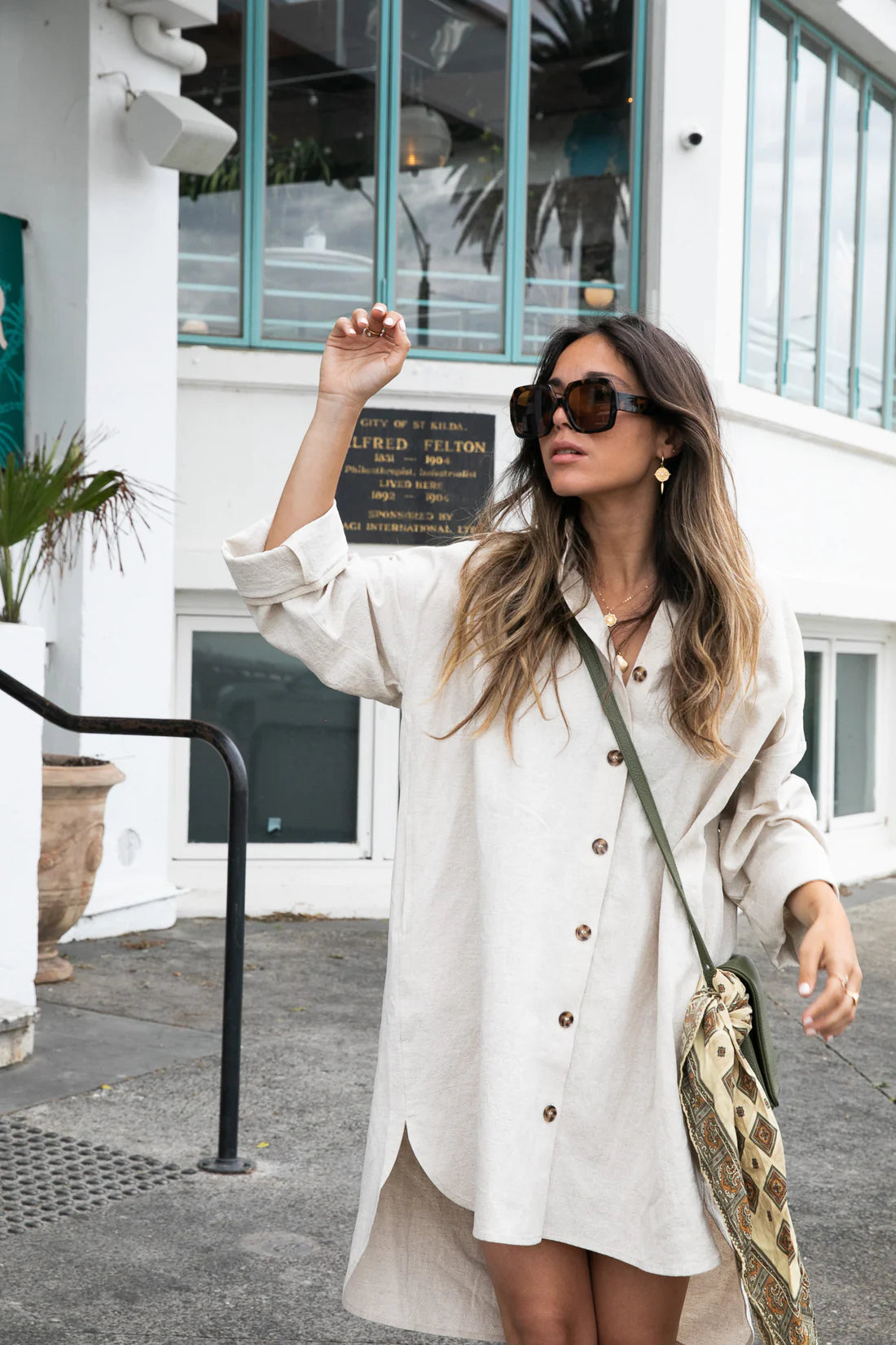 Bowie shirt dress - natural 🎃