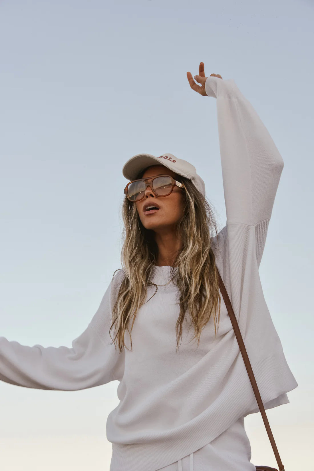 Luna knit sweater - white
