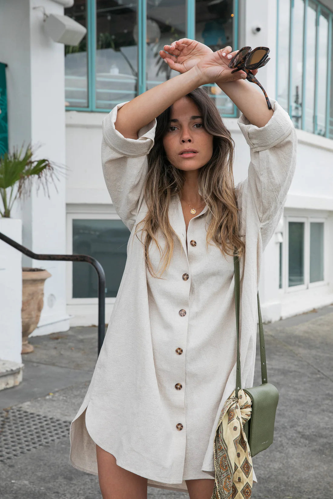 Bowie shirt dress - natural 🎃