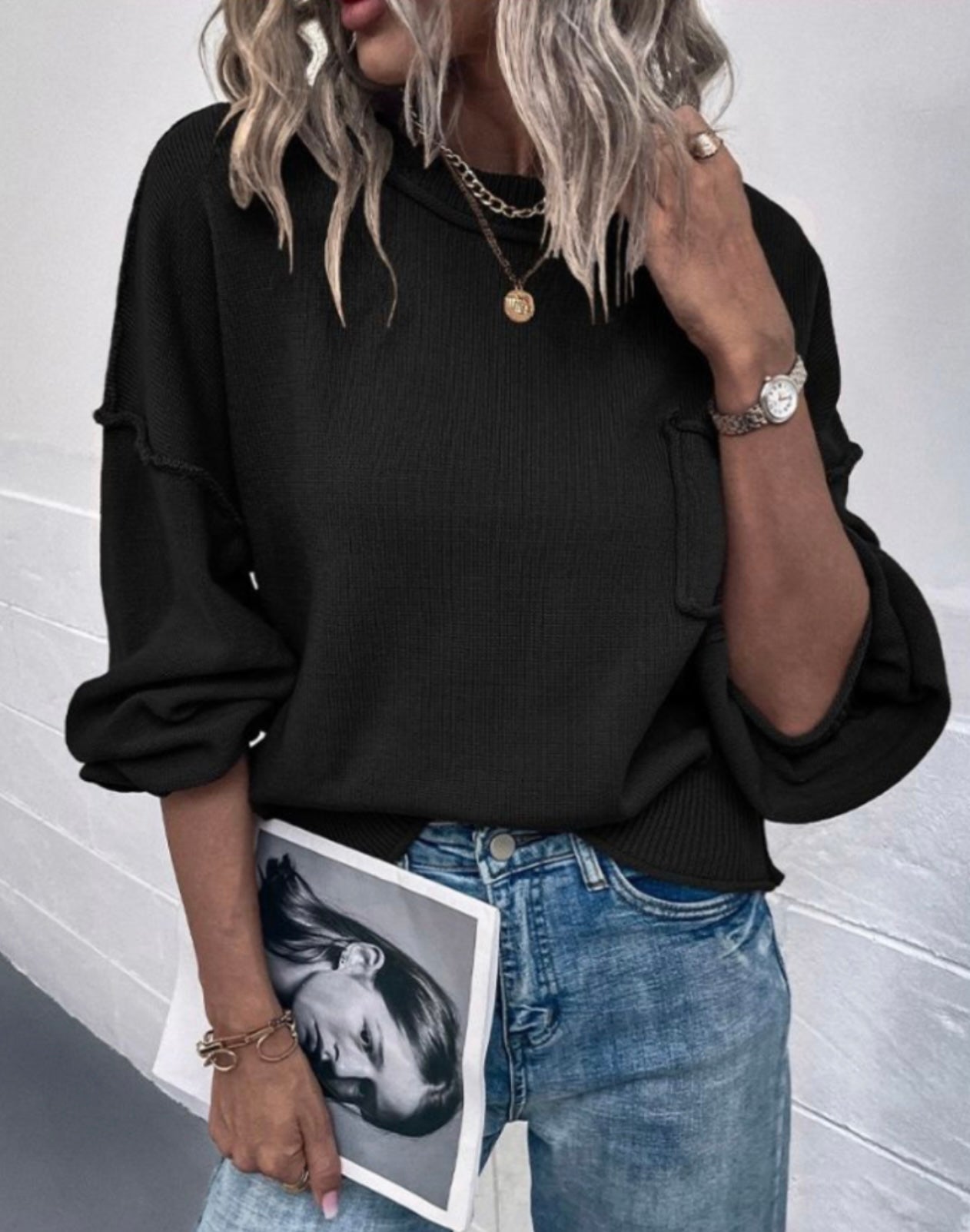Bonnie knit - black