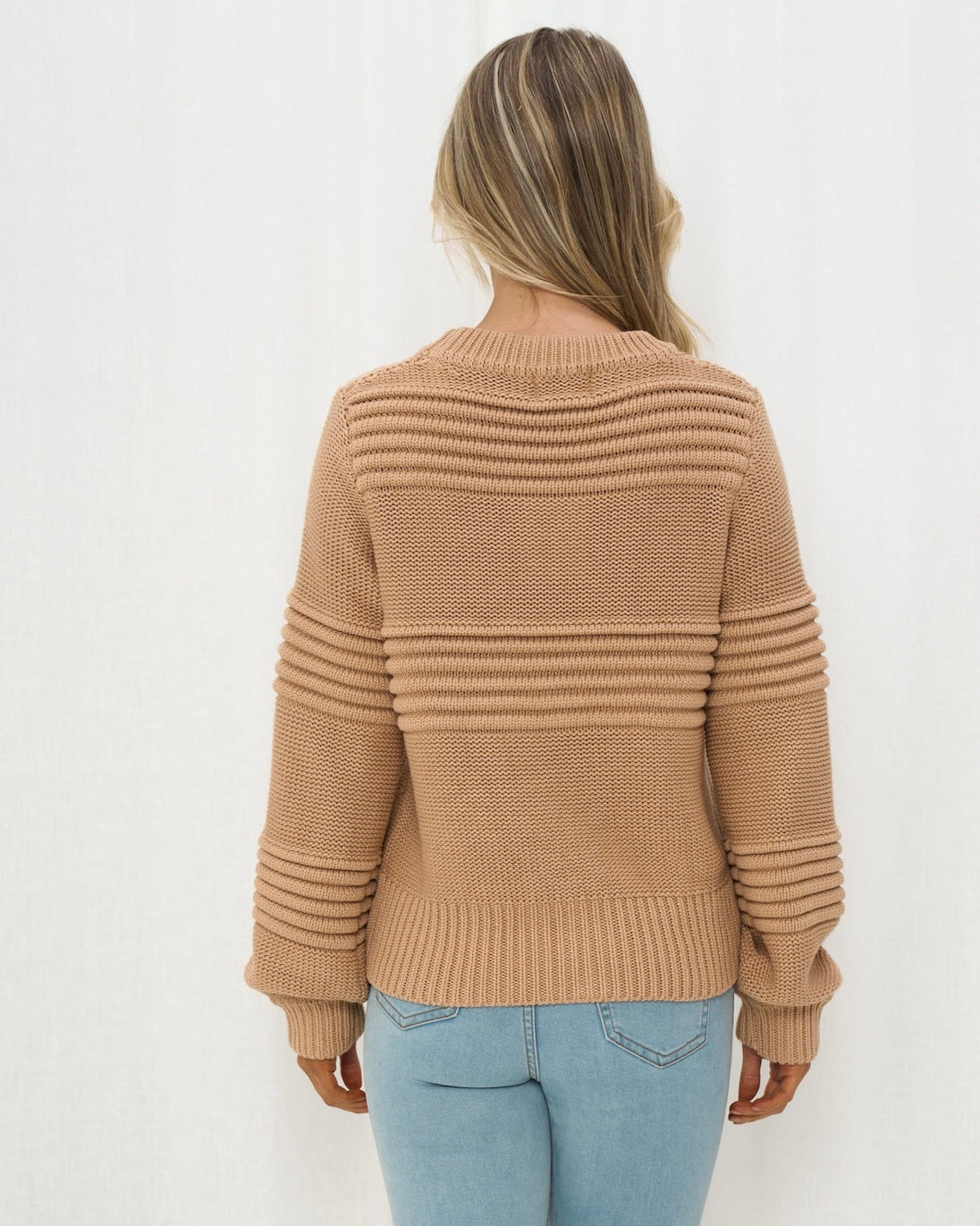 EDEN KNIT SWEATER - LATTE