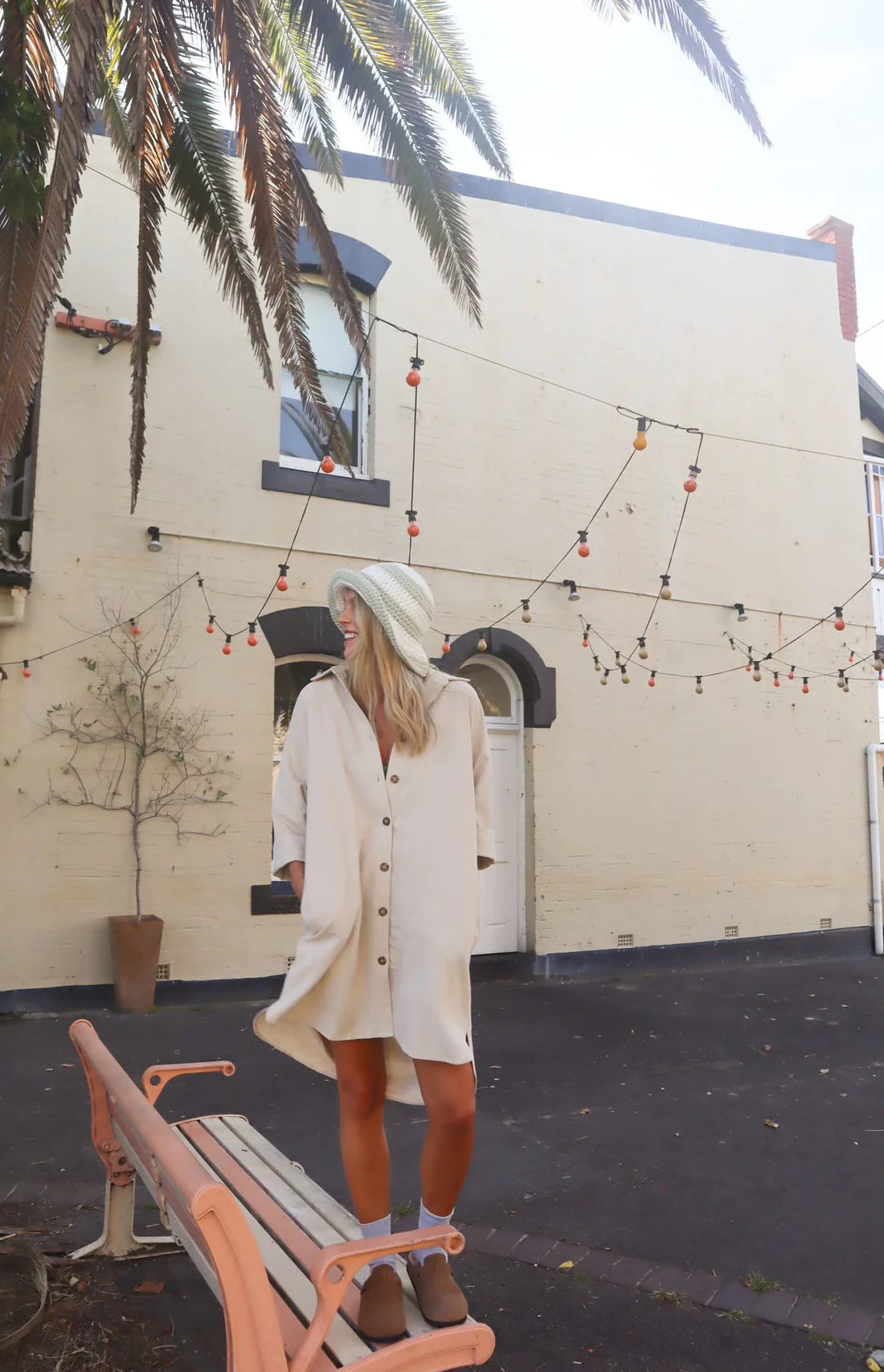 Bowie shirt dress - natural 🎃