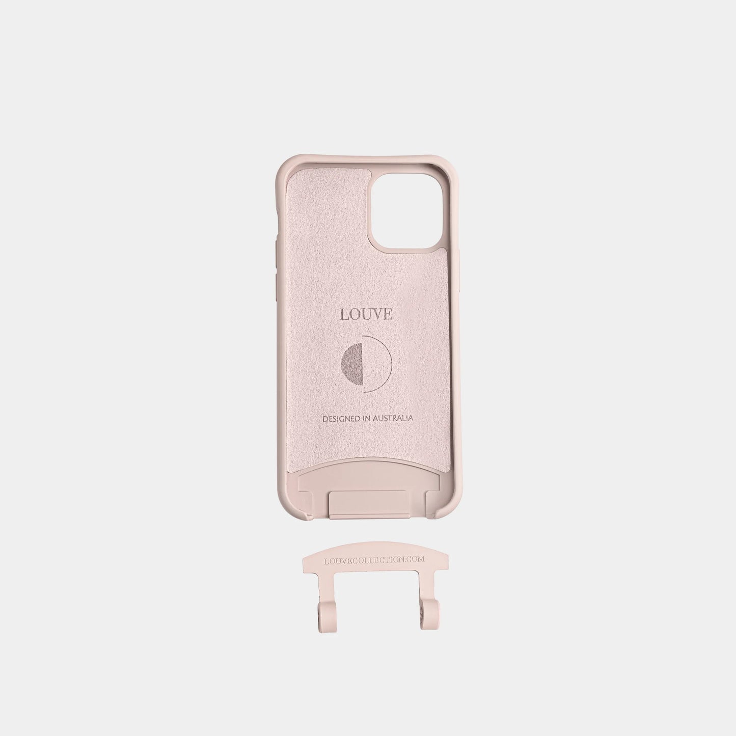 DUSTY PINK CROSSBODY PHONE CASE