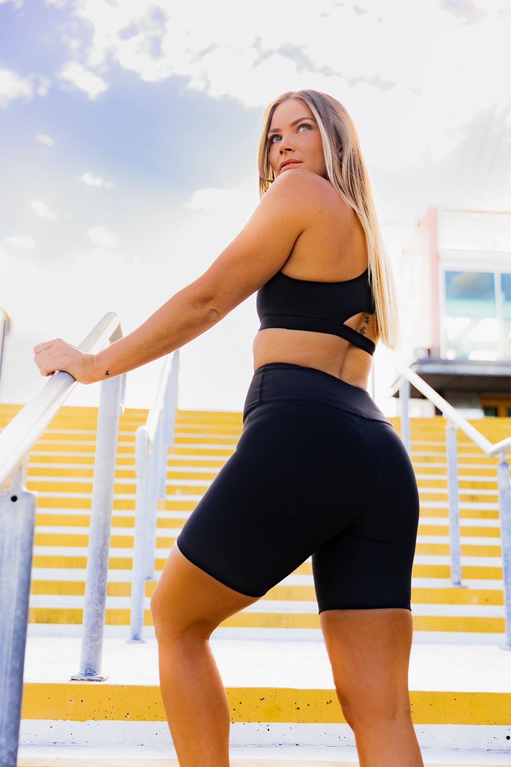 Rib Bike Shorts Licorice