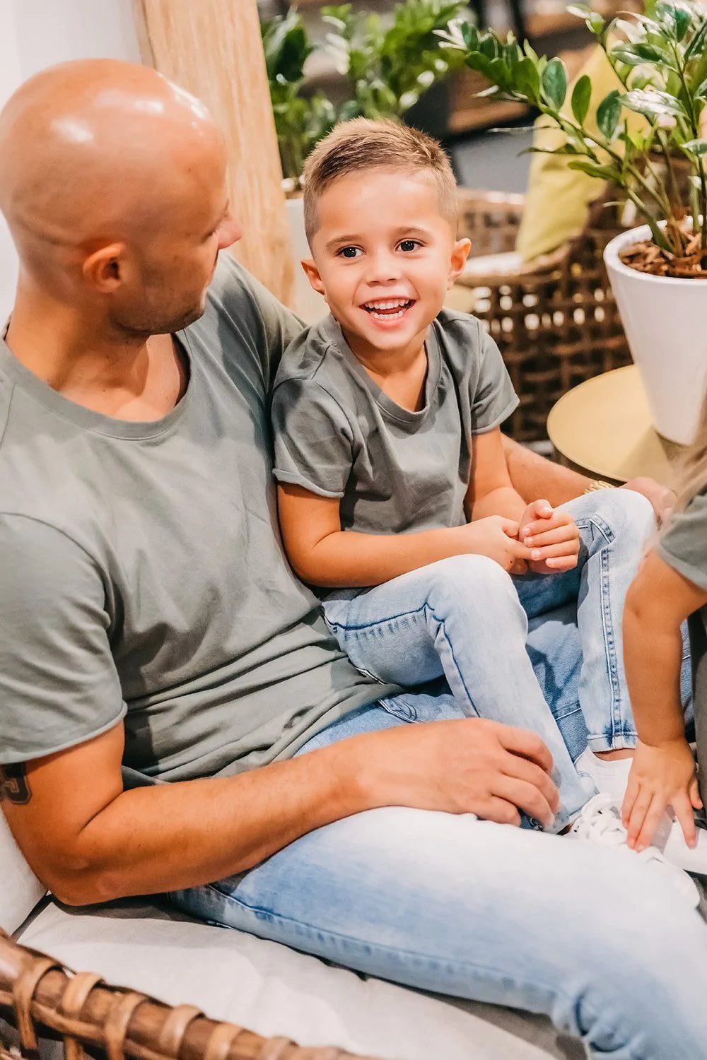 RAW EDGE TEE MILITARY - KIDS