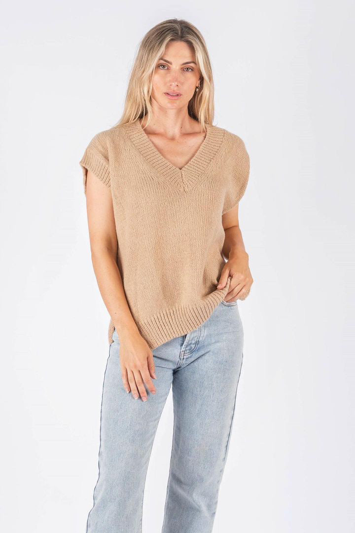 Katie knitted vest