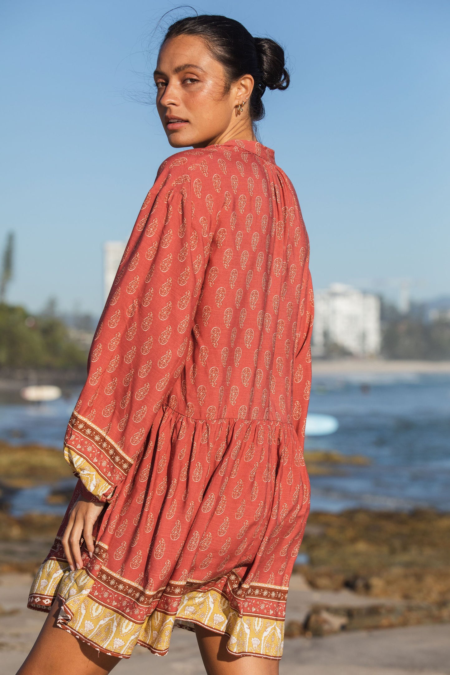 Dahlia chintz smock