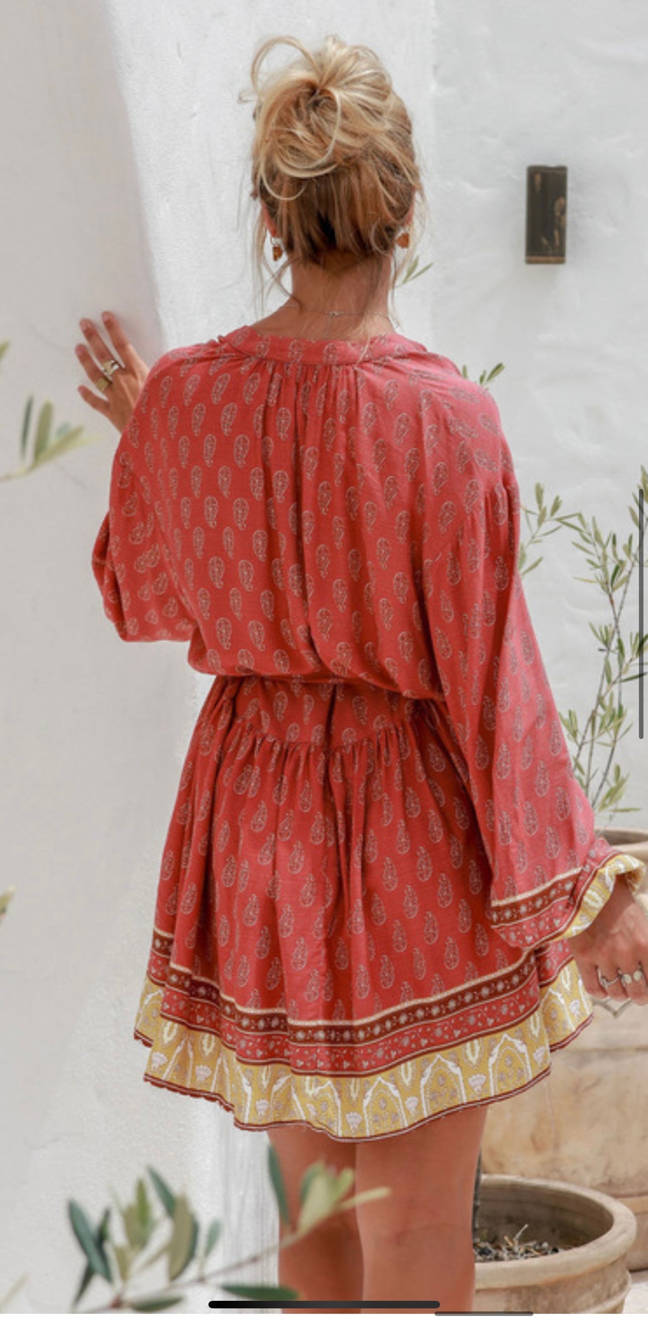 Dahlia chintz smock