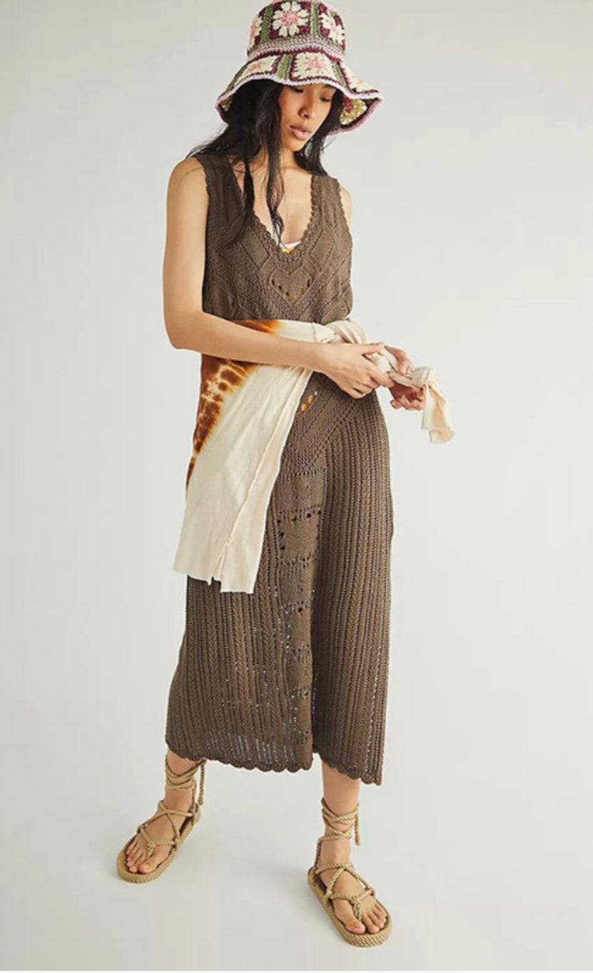 Lottie knit dress - olive