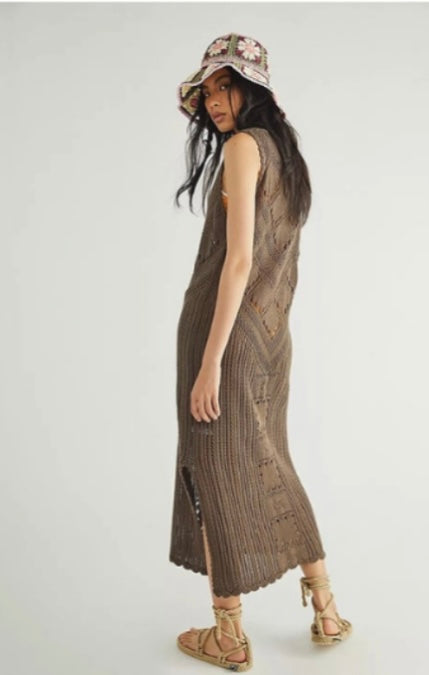 Lottie knit dress - olive