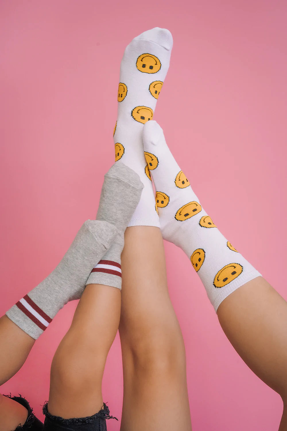 BH SMILEY CREW SOCKS - 3 PACK