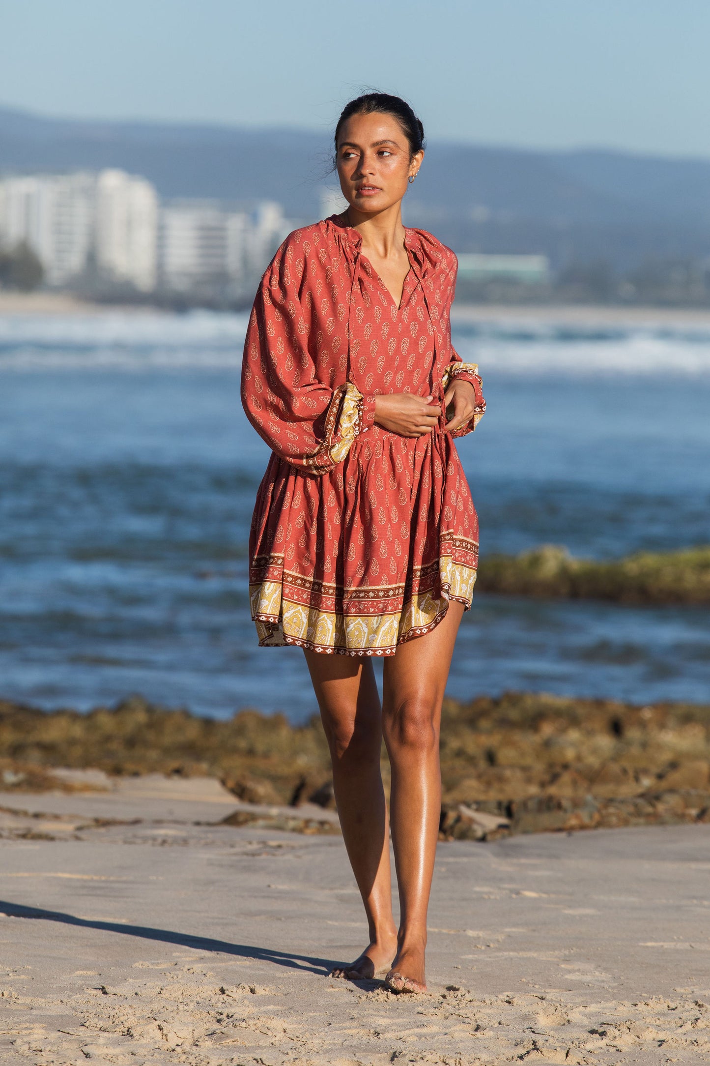 Dahlia chintz smock