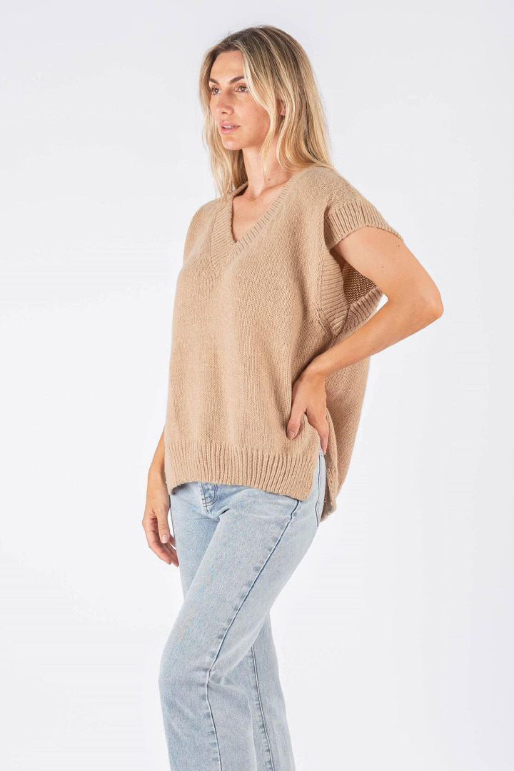 Katie knitted vest