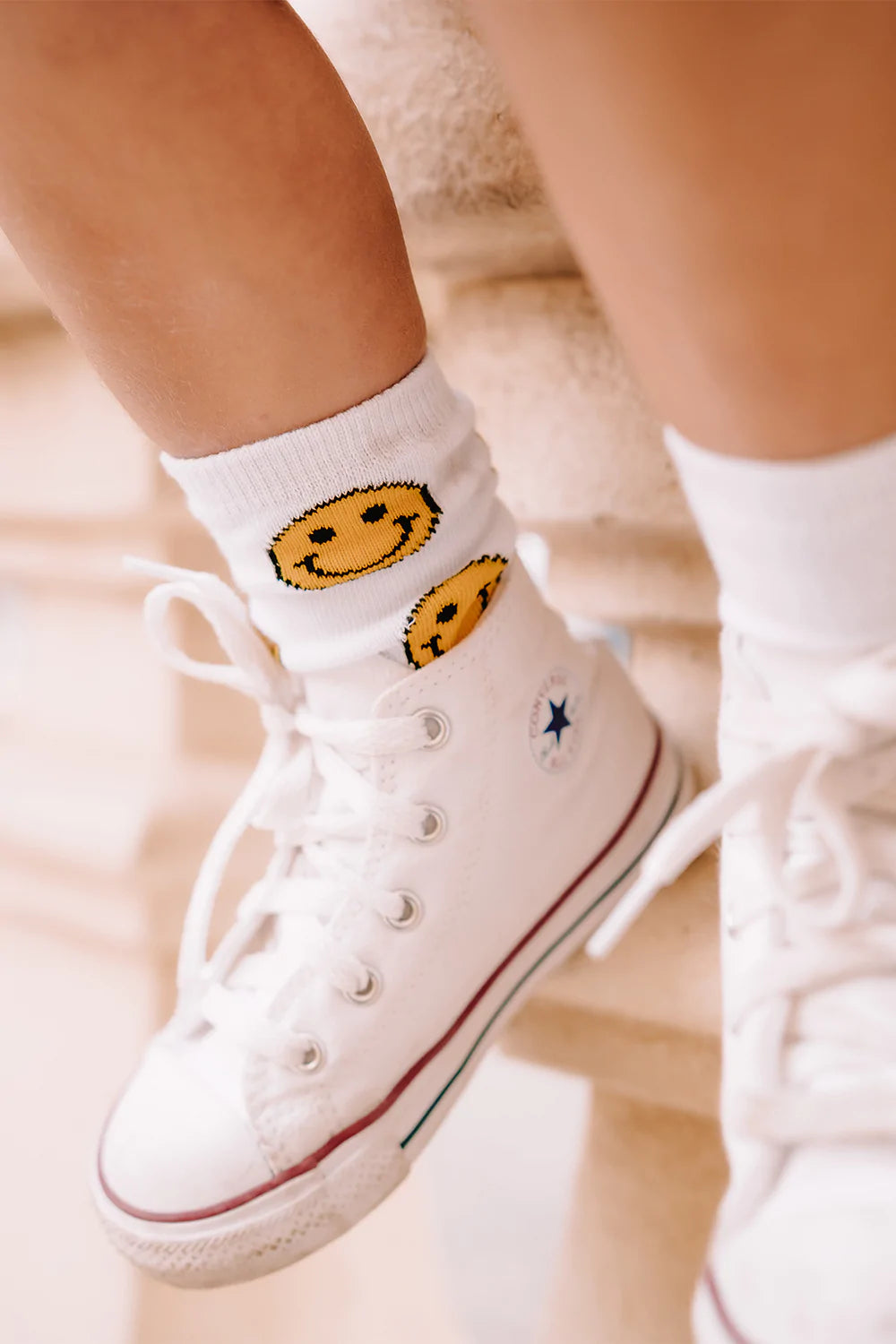 BH SMILEY CREW SOCKS - 3 PACK