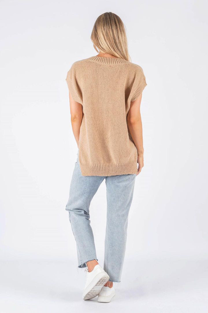 Katie knitted vest